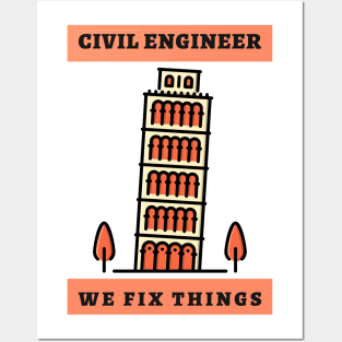 Awesome Civil Engineers Posters and Art